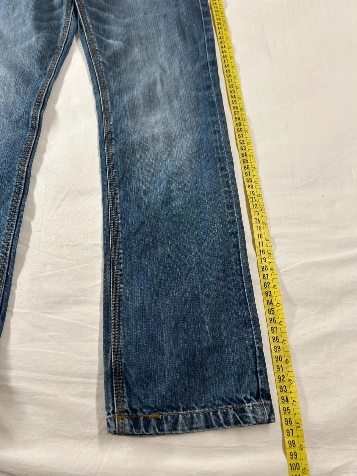 Jean coupe droite bleu marine vintage B-Karo – photo 4